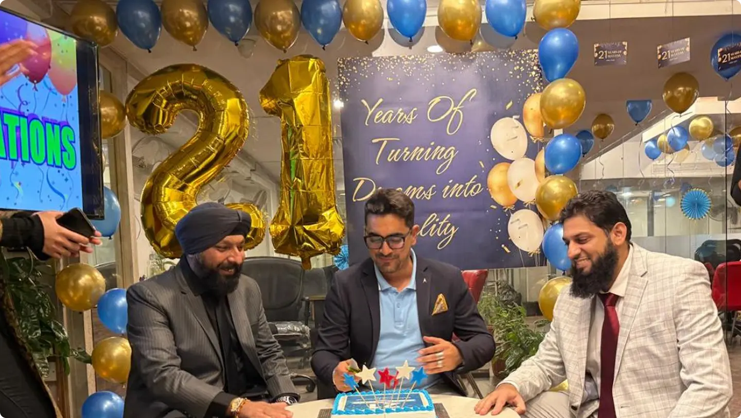 WorldVisa team members in a modern office environment